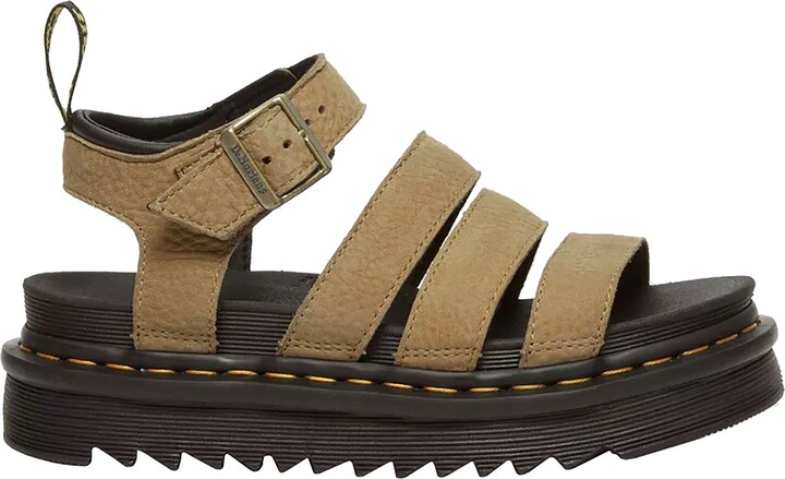 Dr. Martens Women's Blair Tumbled Nubuck Leather Sandals, Size 6, Tan