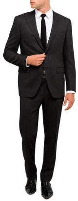 Canali Diagonal Stripe Peak Suit