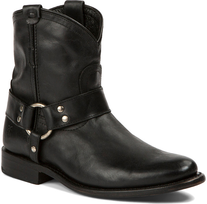 short black leather boots womens