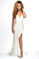 Thumbnail for your product : Brit Cameron - 16142 Beaded Sweetheart Long Prom Dress