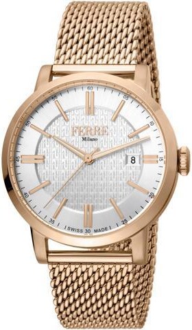 Ferré Milano Men's Classic White Dial Watch - FM1G156M0061