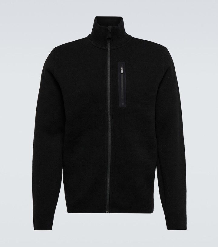 Aztech Mountain Panelled Full Zip Sweater in Black for Men Mens Clothing Sweaters and knitwear Zipped sweaters 