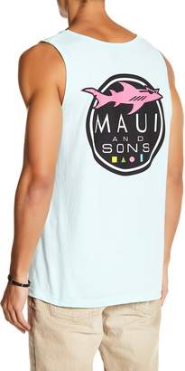 Maui and Sons Shark Logo Tank
