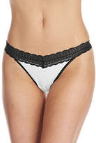 Thumbnail for your product : Lord & Taylor Modal Thong Stretch Lace Trim