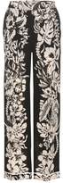Thumbnail for your product : Valentino Floral-printed virgin wool crepe trousers