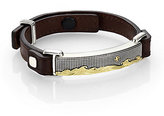 Thumbnail for your product : David Yurman Waves ID Bracelet in Brown with Gold