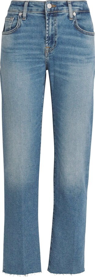 7 For All Mankind Calie High-Rise Straight Jeans