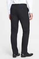 Thumbnail for your product : Z Zegna 2264 Z Zegna Black Twill Flat Front Trousers