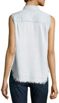 Thumbnail for your product : DL1961 N7th & Kent Raw-Hem Sleeveless Shirt, Gray