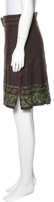 Paul Smith Embroidered Wool Skirt