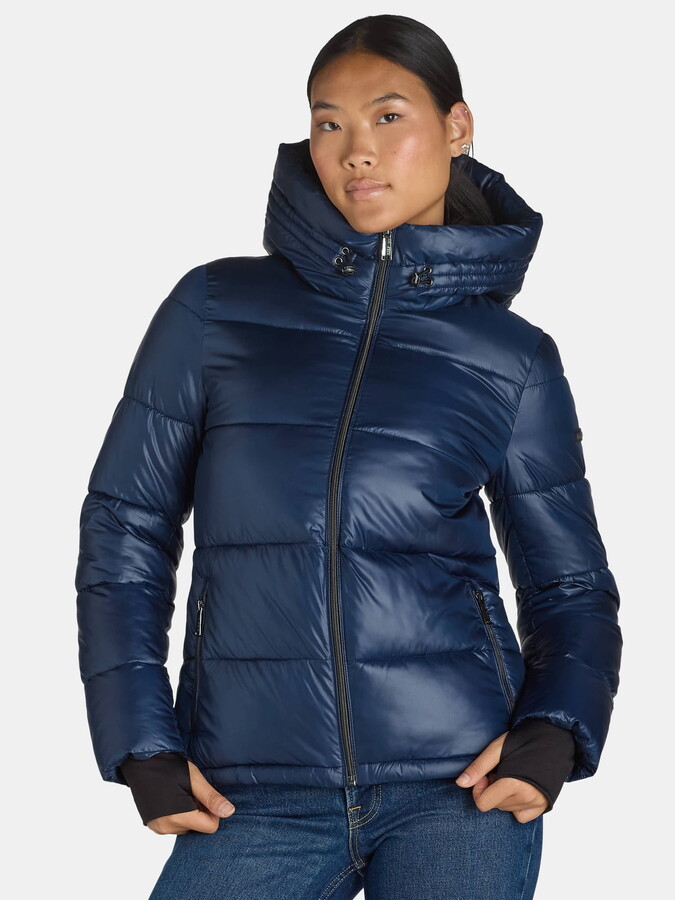 BCBG Paris Women’s and Women’s Plus Hooded Puffer Jacket, Heavyweight, Sizes S-3X