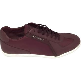 Louis Vuitton Burgundy Leather Trainers