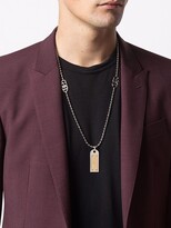 Thumbnail for your product : Dolce & Gabbana Two-Tone Military Dog Tag Necklace