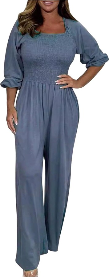 AUTOMET Jumpsuits for Women Summer Outfits 2023 Vacation Casual