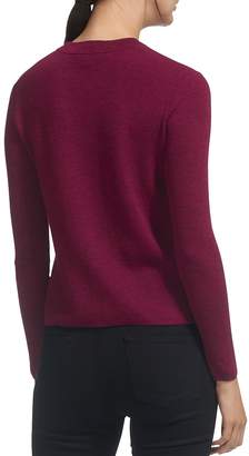Whistles Notched-Hem Cropped Sweater