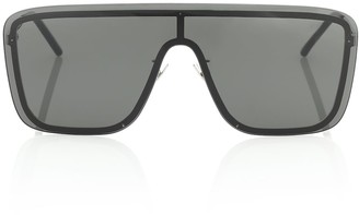 Saint Laurent SL 364 Mask flat-brow sunglasses