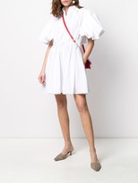 Thumbnail for your product : Valentino Technical Pleated Shirt Dress