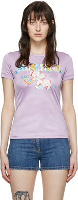 Moschino Purple Viscose T-Shirt