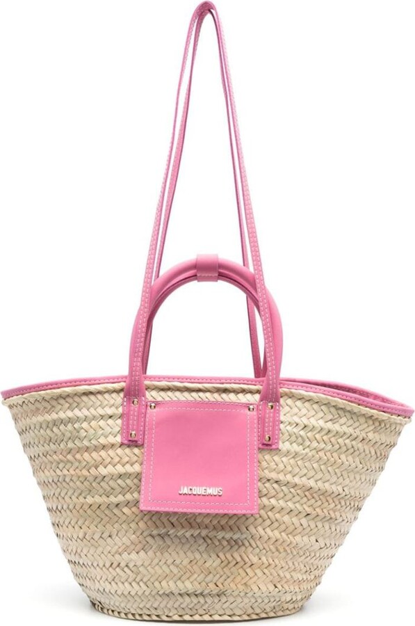 Jacquemus Le Chiquito Crocodile-Embossed Mini Tote Bag - Pink for Women