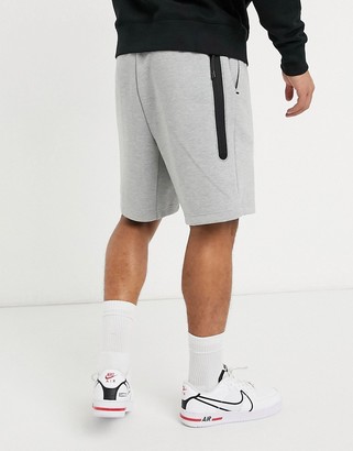 Nike Tech Fleece shorts in gray - ShopStyle