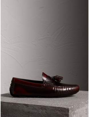 Burberry Tasselled Polished Leather Loafers