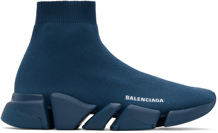Balenciaga Navy Speed LT 2.0 Sneakers - ShopStyle