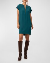Thumbnail for your product : Trina Turk Hasil Zip-Front Crepe Mini Dress