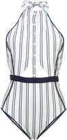 Thumbnail for your product : Jonathan Simkhai halter snap front one piece