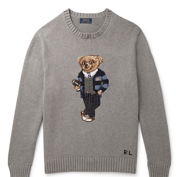 Polo Ralph Lauren Polo Bear Intarsia Cotton Sweater - ShopStyle