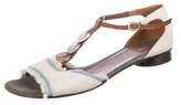 Thumbnail for your product : Fendi Logo T-Strap Sandals