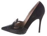 Thumbnail for your product : Jean-Michel Cazabat Escort Snakeskin Embellished Pumps