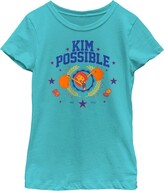 Thumbnail for your product : Disney Girl's Kim Possible Cheerleader Kim Est. 2002 T-Shirt - Tahiti Blue - Large