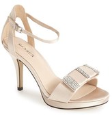 Thumbnail for your product : Menbur 'Martin' Crystal Embellished Satin Ankle Strap Sandal (Women)