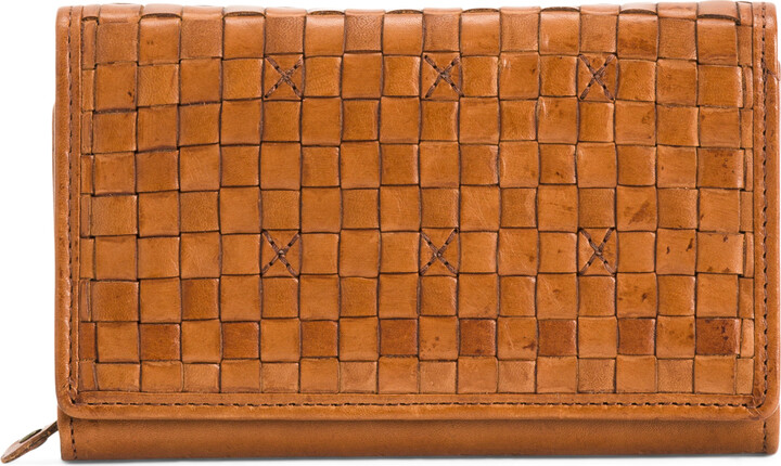Made In India Woven Leather Wallet - ShopStyle