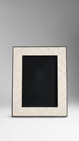 Thumbnail for your product : Burberry Embossed Check Leather Photo Frame