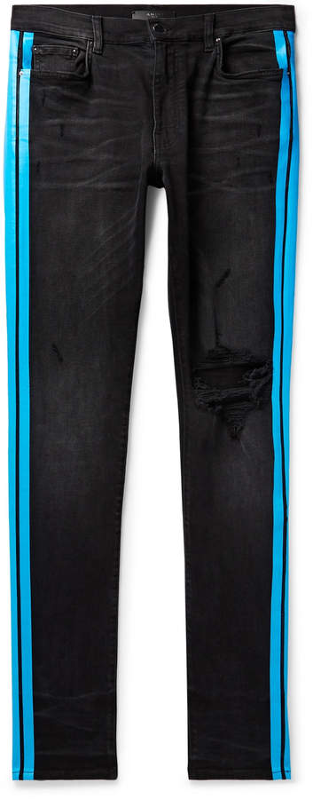amiri broken track jeans