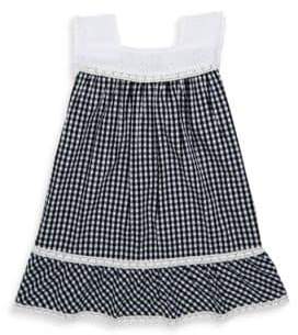 Design History Toddler's& Little Girl's Gingham Cap-Sleeve Dress