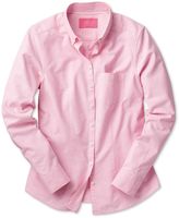 Thumbnail for your product : Charles Tyrwhitt Women's Semi-Fitted Light Pink and White Spot Print Oxford Cotton Shirt Size 8