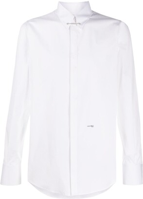 mens skinny white shirt