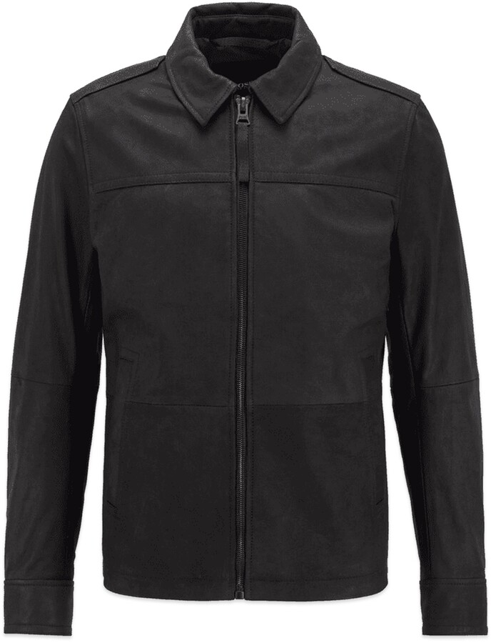 Leather Jacket Men Hugo | Shop The Largest Collection | ShopStyle