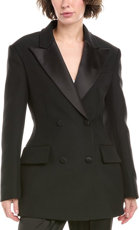 Michael Kors Collection Sculpted Wool-Blend Blazer
