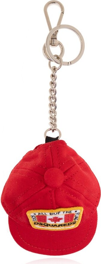 Dsquared2 Logo-Patch Baseball Cap Keyring