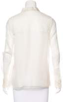Thumbnail for your product : Jason Wu Silk Lace-Accented Blouse w/ Tags