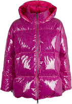 Thumbnail for your product : Goose Tech Laura - Polyurethane Asymmetric Down Jacket With Hood