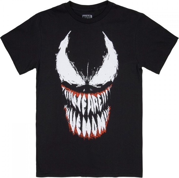 Venom MensVenomFaceWithWeAreVenomTeethT-Shirt-Medium