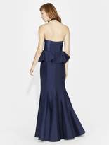 Thumbnail for your product : Halston SILK FAILLE PEPLUM DETAIL GOWN