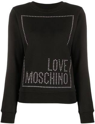 love moschino black sweatshirt