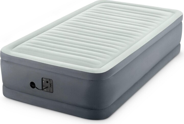 Intex PremAire I Fiber-Tech Elevated Air Mattress Bed with Built-In Pump, Twin