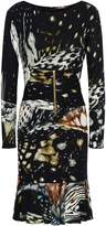 Thumbnail for your product : Roberto Cavalli Zip-detailed Printed Crepe Dress