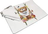 Thumbnail for your product : Moschino Printed Teddy Clutch